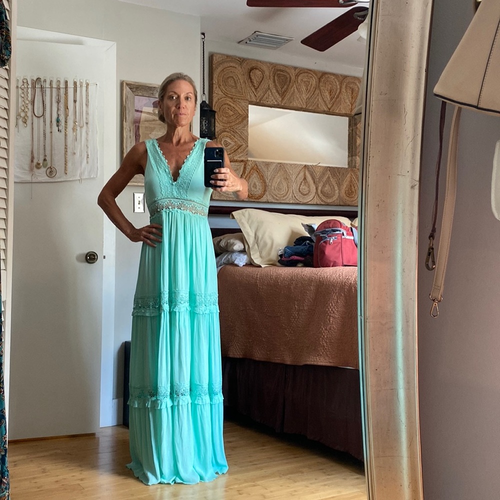 Mint Green long dress